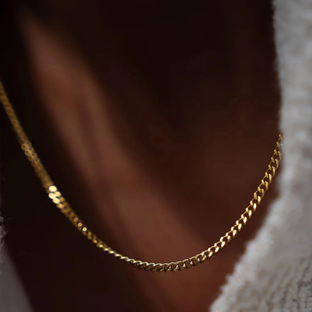Men'S Layered Stainless Steel Minimalist Pendant Simple Square Chain Necklace Trendy Fine Gift Jewelry Wholesale