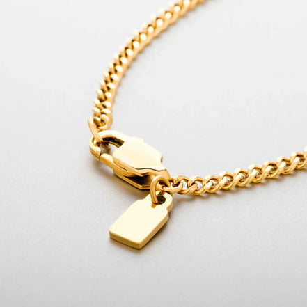Men'S Layered Stainless Steel Minimalist Pendant Simple Square Chain Necklace Trendy Fine Gift Jewelry Wholesale